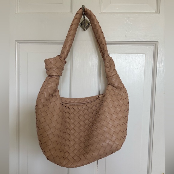 a new day Handbags - a new day Tan Woven Hobo Bag